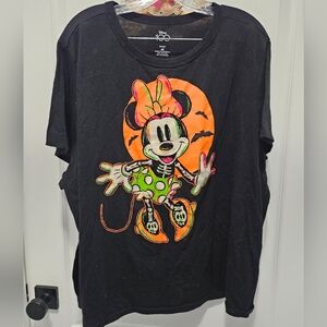 Disney x Old Navy Minnie Mouse Glow In The Dark Halloween Shirt 4xl